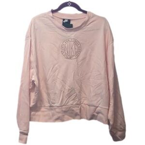 NIKE Sportswear Femme Crew Neck Top, Retro Look, Women's Size 1X